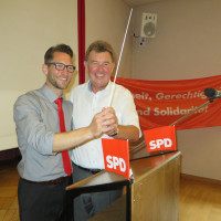 Harald Schneider übergibt Dirigentenstab der SPD Main-Spessart an Sven Gottschalk