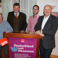 v. l. Seppl Blenk, Harald Schneider, Sven Gottschalk, Bernd Rützel